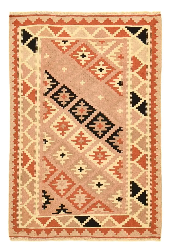 Kelim Teppich - Oriental - 150 x 100 cm - mehrfarbig