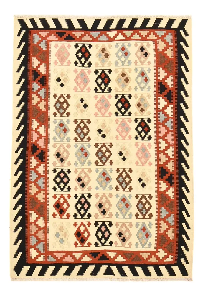 Kelim Teppich - Oriental - 150 x 105 cm - beige
