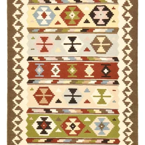 Kelim Teppich - Oriental - 150 x 106 cm - mehrfarbig