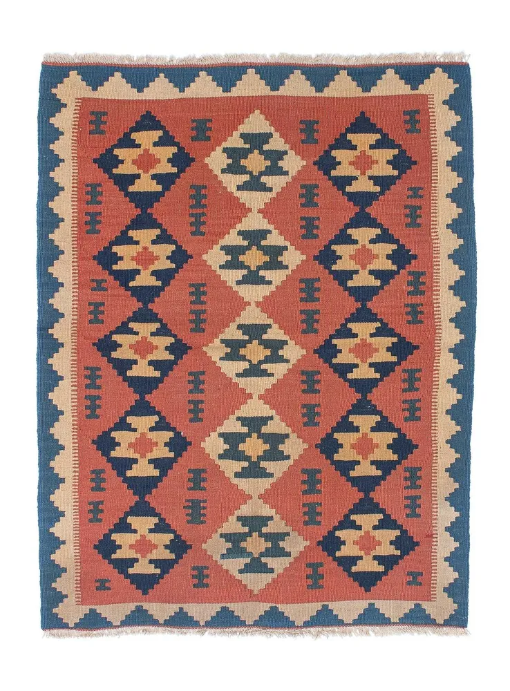 Kelim Teppich - Oriental 150 x 108 cm - rost