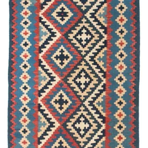 Kelim Teppich - Oriental 160 x 103 cm - blau