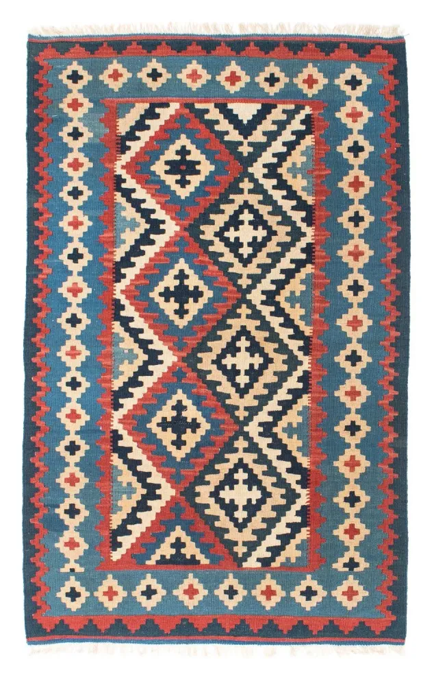 Kelim Teppich - Oriental 160 x 103 cm - blau