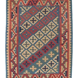 Kelim Teppich - Oriental 166 x 127 cm - blau