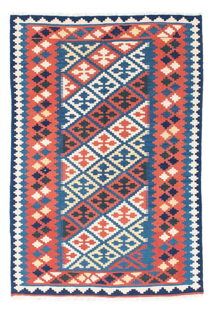 Kelim Teppich - Oriental 170 x 115 cm - blau