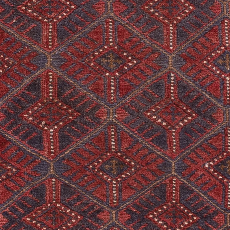 Kelim Teppich - Oriental - 175 x 141 cm - dunkelrot