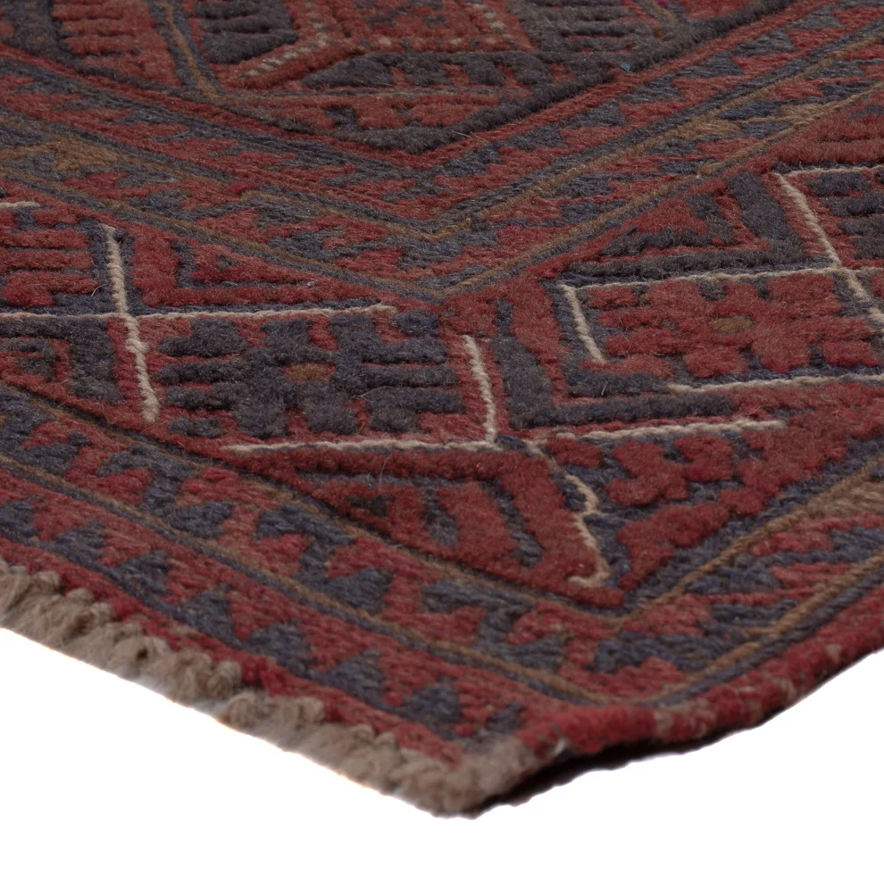 Kelim Teppich - Oriental - 175 x 141 cm - dunkelrot
