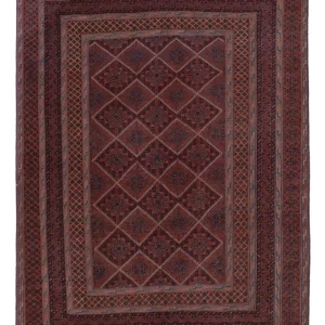 Kelim Teppich - Oriental - 177 x 135 cm - dunkelrot