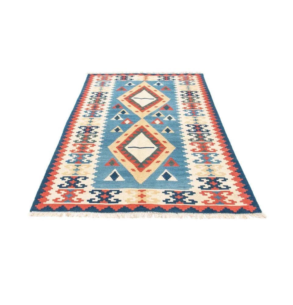 Kelim Teppich - Oriental 183 x 116 cm - türkis