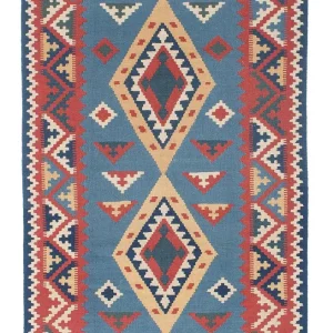 Kelim Teppich - Oriental 183 x 121 cm - blau
