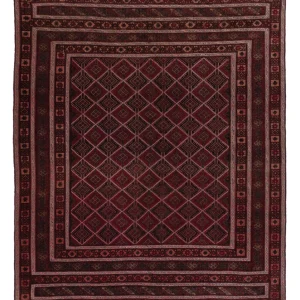 Kelim Teppich - Oriental - 184 x 155 cm - dunkelrot