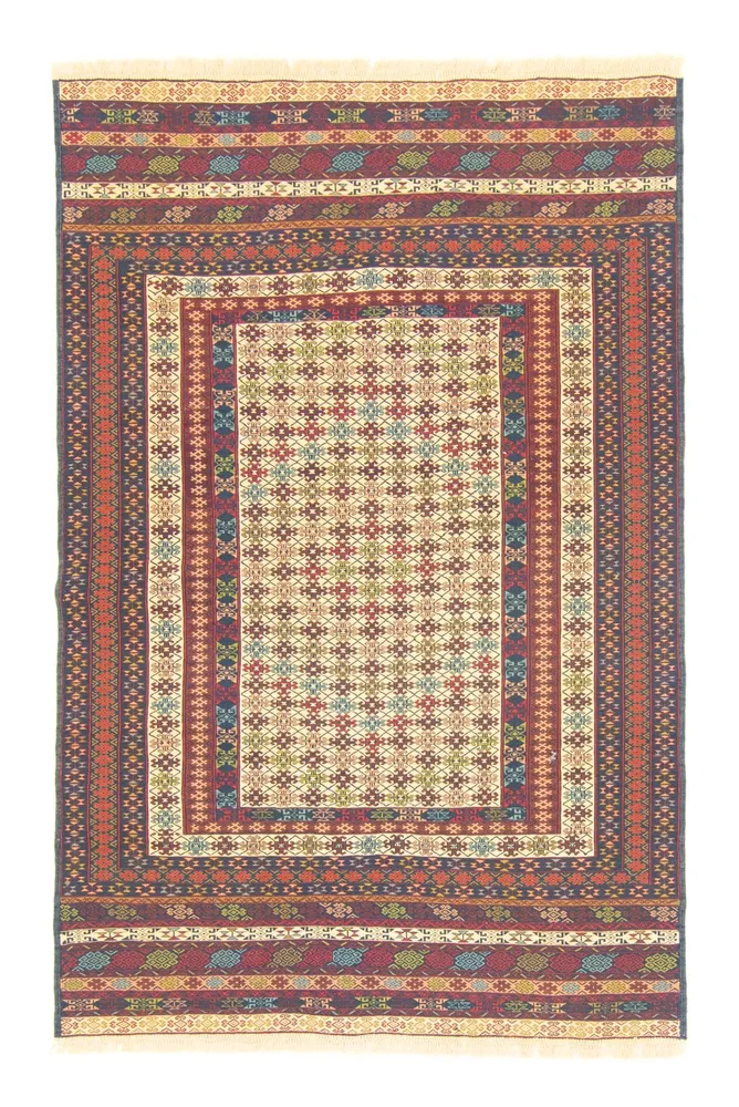 Kelim Teppich - Oriental 186 x 126 cm - beige