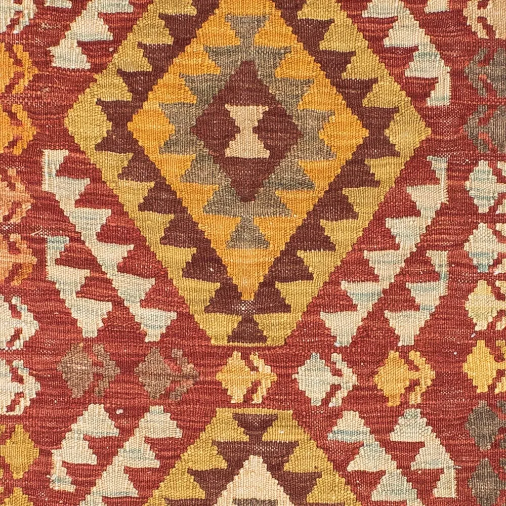 Kelim Teppich - Oriental 189 x 78 cm - dunkelrot