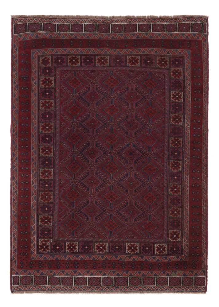 Kelim Teppich - Oriental - 190 x 143 cm - dunkelbeige