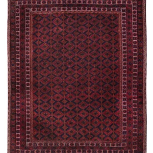 Kelim Teppich - Oriental - 190 x 152 cm - dunkelrot