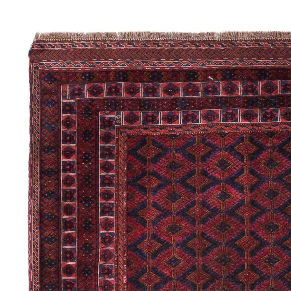 Kelim Teppich - Oriental - 190 x 152 cm - dunkelrot