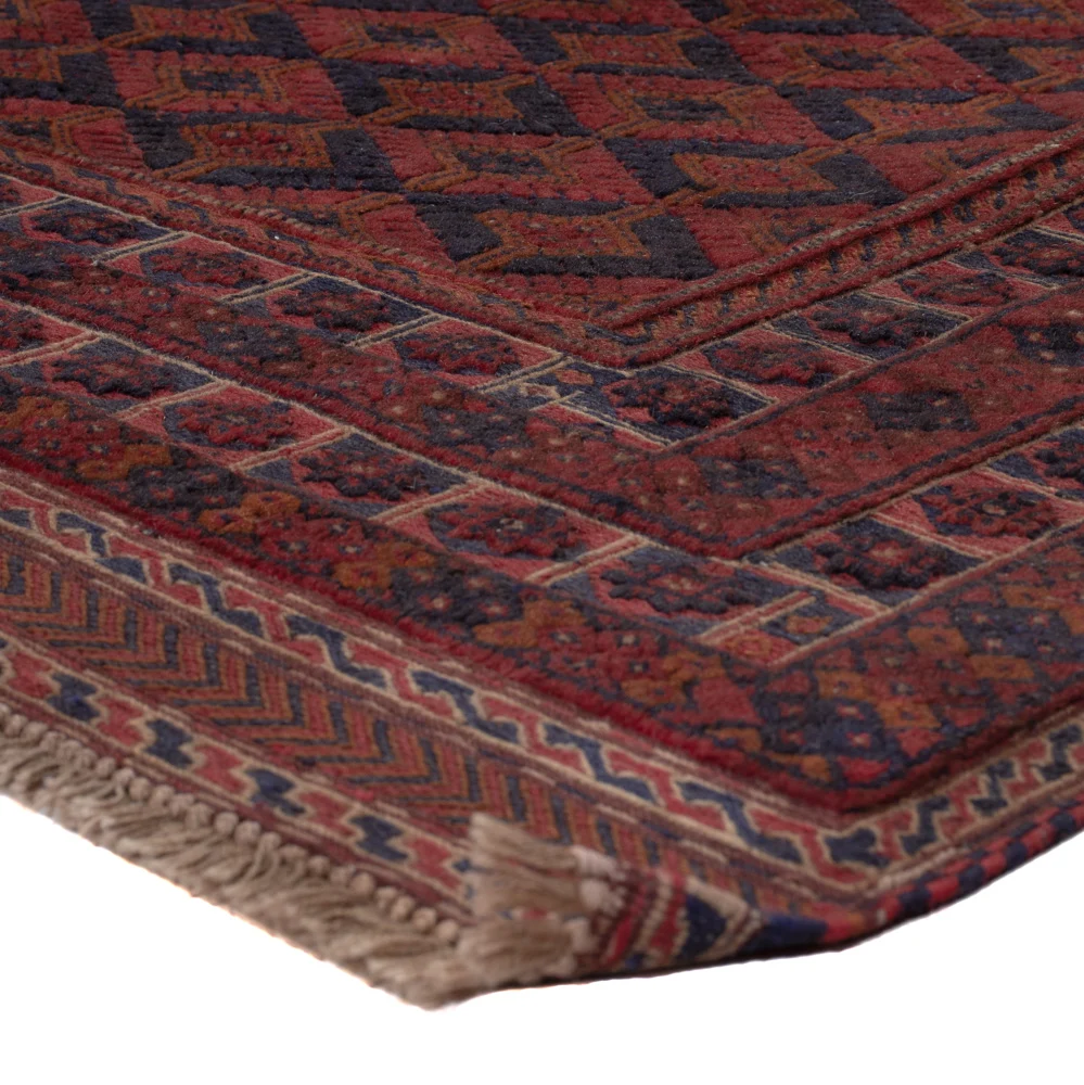 Kelim Teppich - Oriental - 190 x 152 cm - dunkelrot