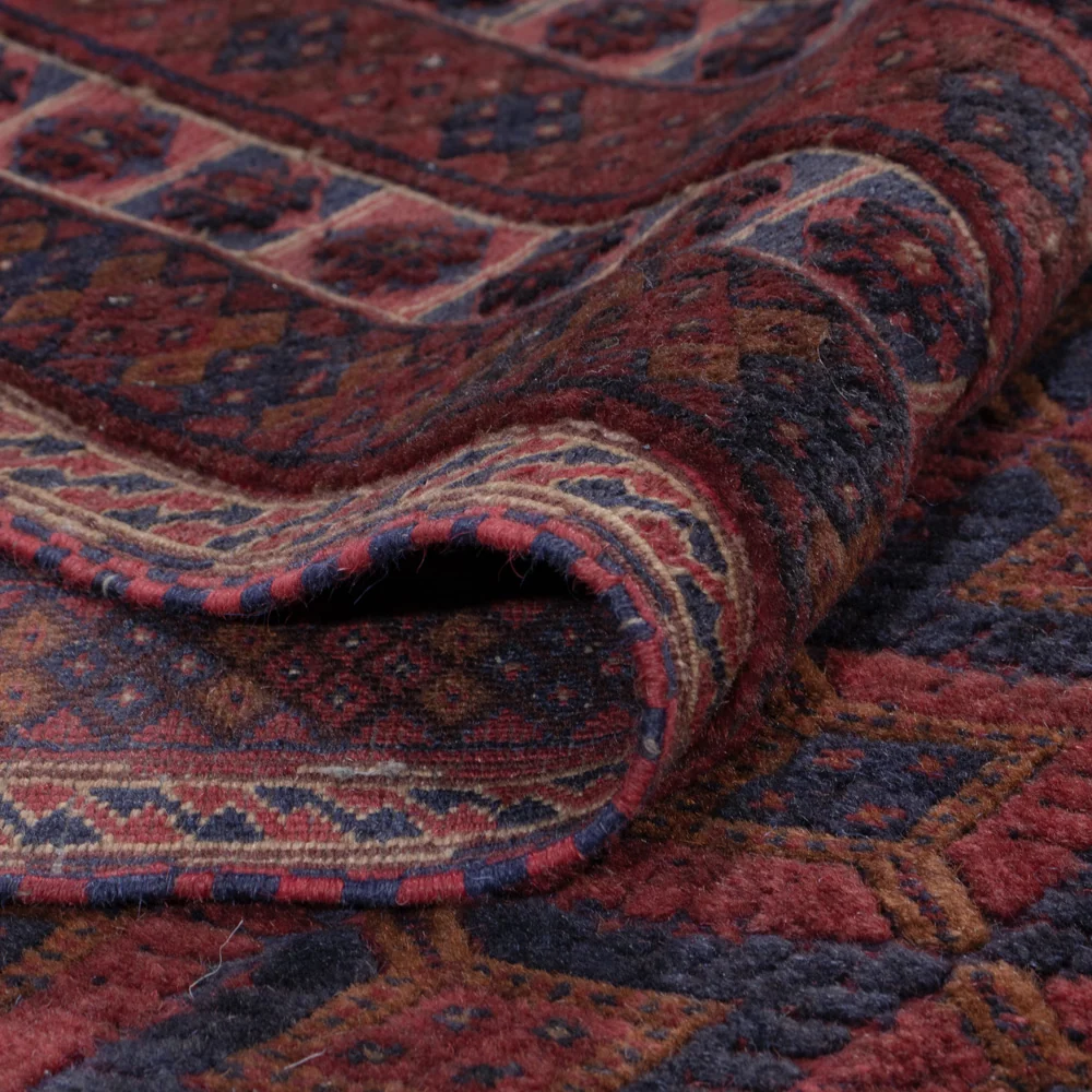 Kelim Teppich - Oriental - 190 x 152 cm - dunkelrot