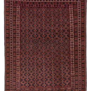 Kelim Teppich - Oriental - 192 x 150 cm - dunkelrot