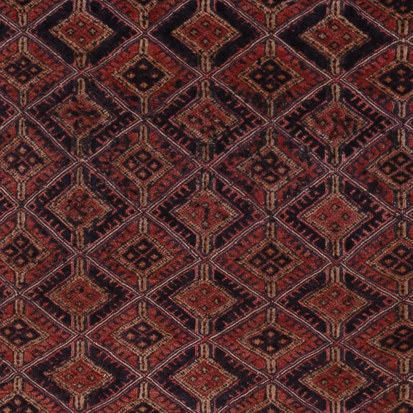 Kelim Teppich - Oriental - 192 x 150 cm - dunkelrot