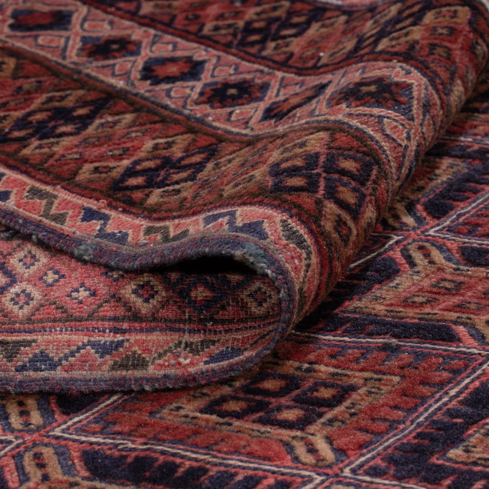 Kelim Teppich - Oriental - 192 x 150 cm - dunkelrot