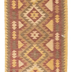 Kelim Teppich - Oriental 192 x 77 cm - hellbraun