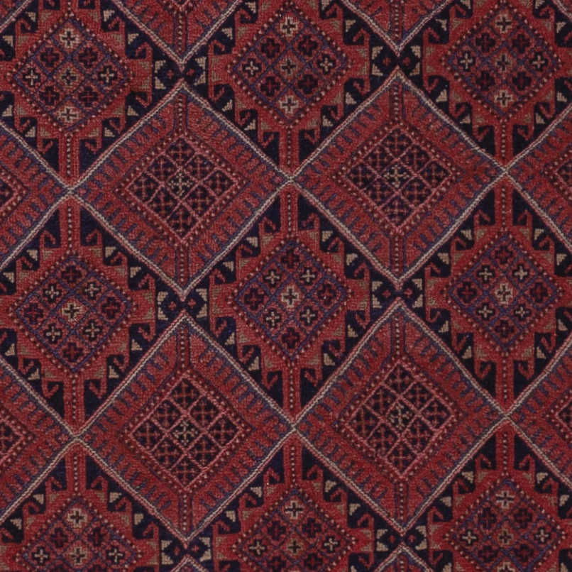 Kelim Teppich - Oriental - 193 x 140 cm - dunkelrot
