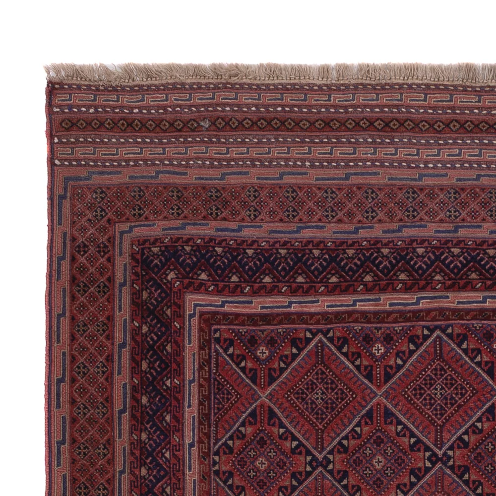 Kelim Teppich - Oriental - 193 x 140 cm - dunkelrot