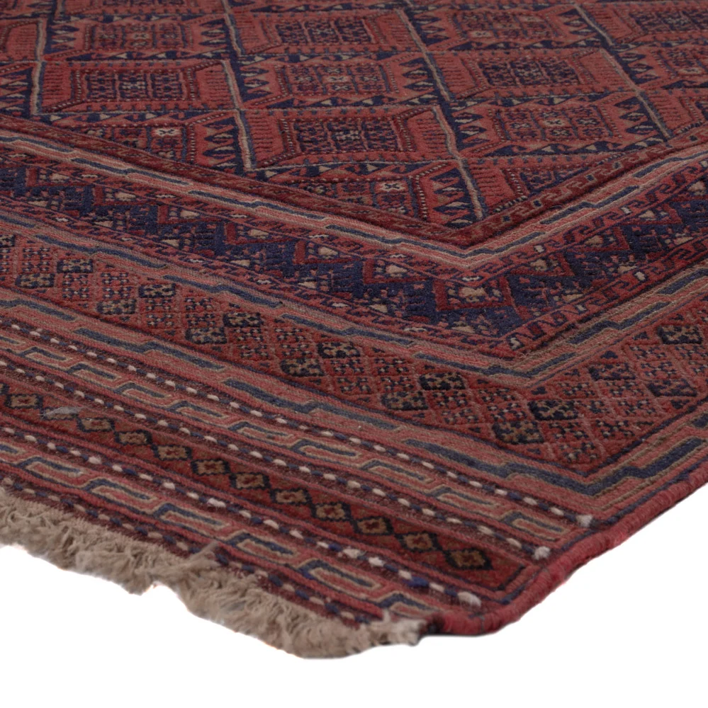 Kelim Teppich - Oriental - 193 x 140 cm - dunkelrot