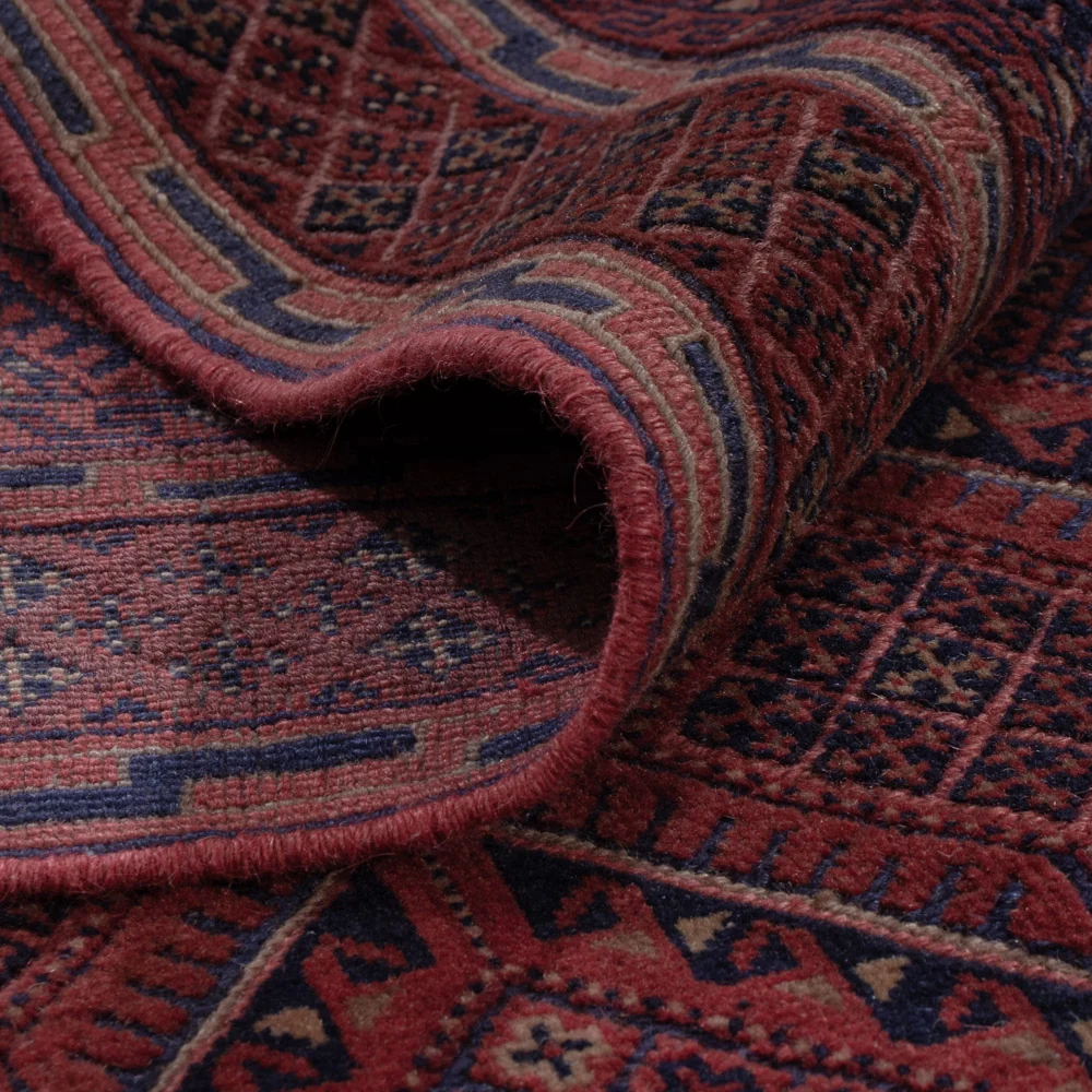 Kelim Teppich - Oriental - 193 x 140 cm - dunkelrot