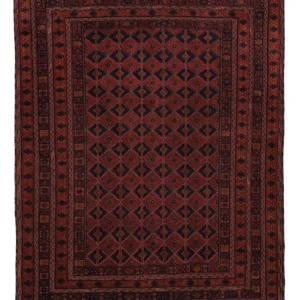 Kelim Teppich - Oriental - 193 x 148 cm - dunkelrot