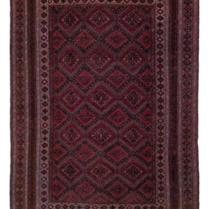 Kelim Teppich - Oriental - 195 x 145 cm - dunkelrot