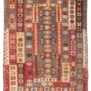 Kelim Teppich - Oriental 195 x 145 cm - mehrfarbig