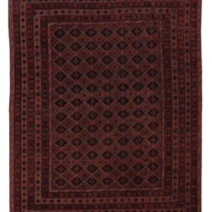 Kelim Teppich - Oriental - 195 x 148 cm - dunkelrot