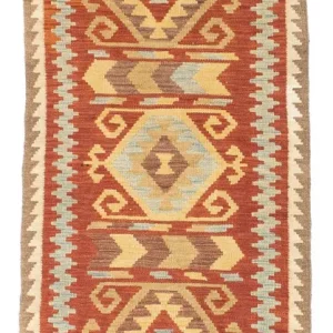 Kelim Teppich - Oriental 195 x 75 cm - orange