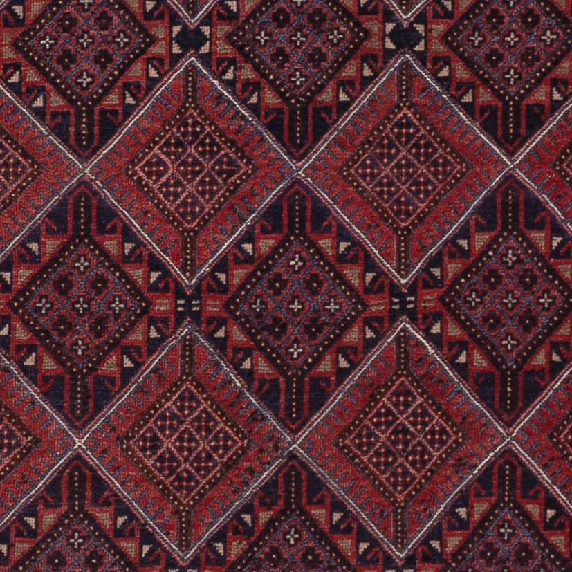 Kelim Teppich - Oriental - 196 x 141 cm - dunkelrot