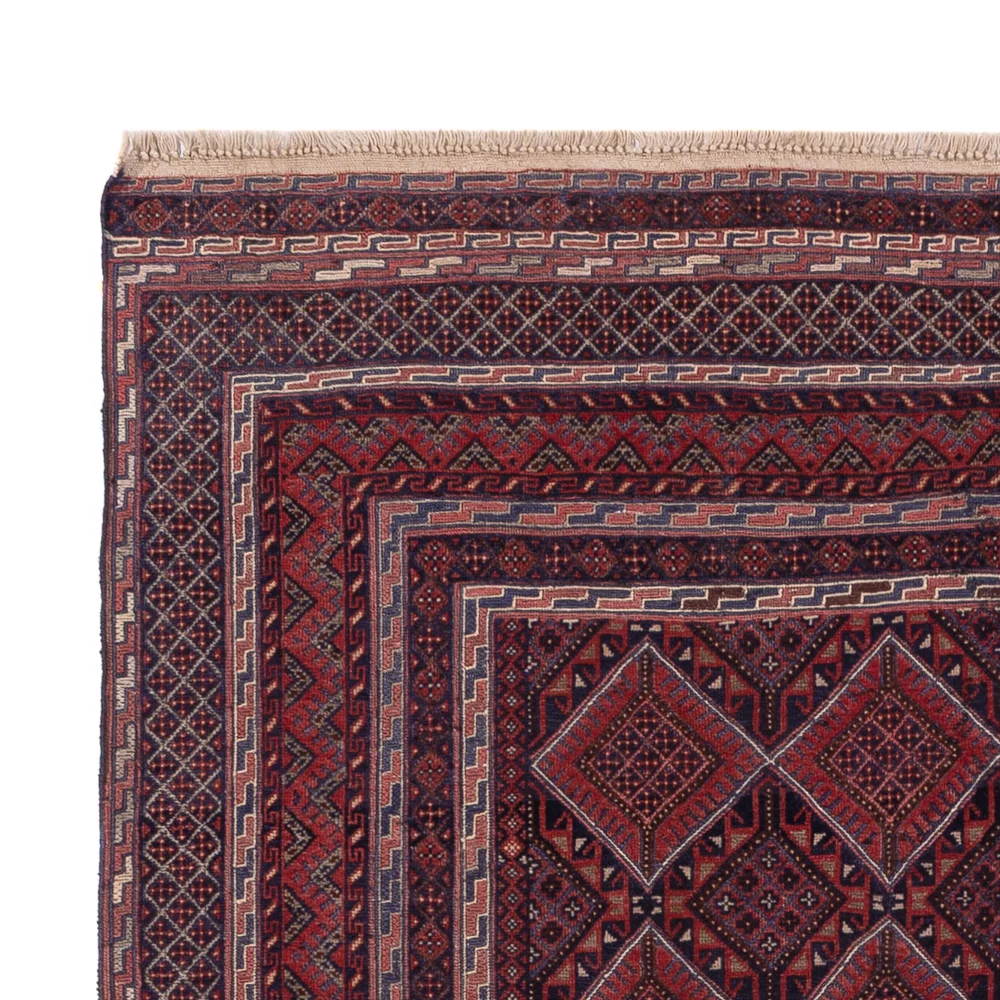 Kelim Teppich - Oriental - 196 x 141 cm - dunkelrot