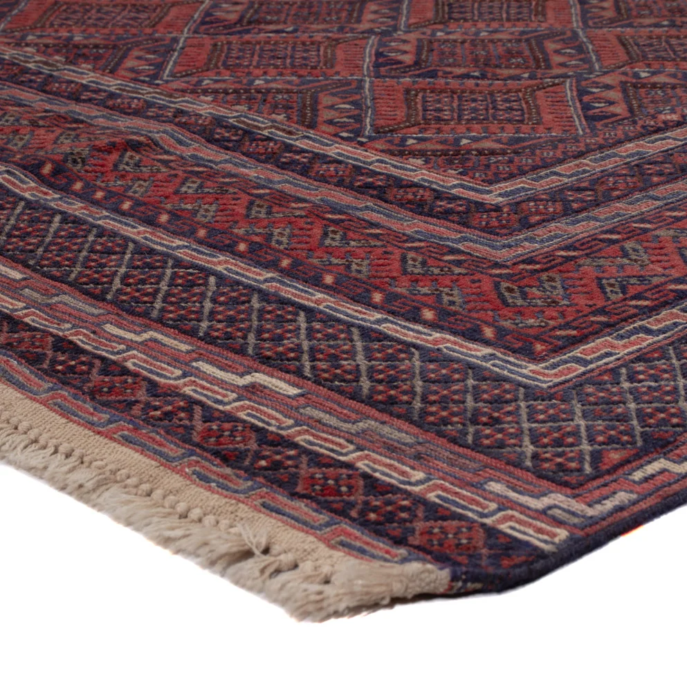 Kelim Teppich - Oriental - 196 x 141 cm - dunkelrot