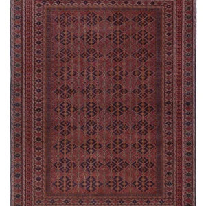 Kelim Teppich - Oriental - 196 x 148 cm - dunkelrot