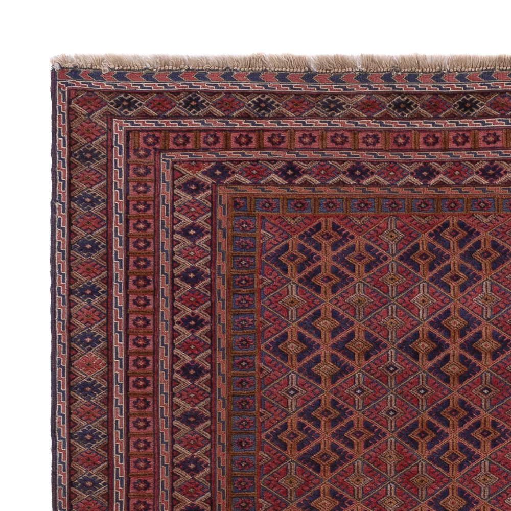 Kelim Teppich - Oriental - 196 x 148 cm - dunkelrot
