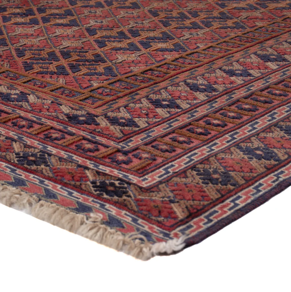 Kelim Teppich - Oriental - 196 x 148 cm - dunkelrot