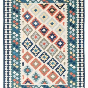 Kelim Teppich - Oriental 196 x 155 cm - beige