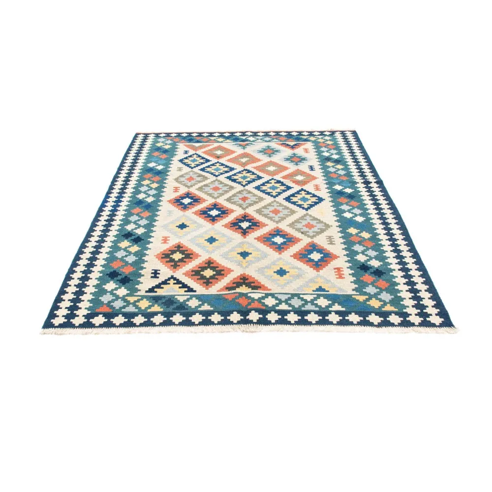 Kelim Teppich - Oriental 196 x 155 cm - beige