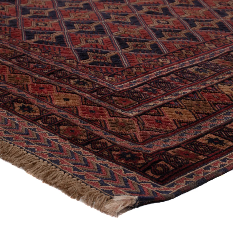 Kelim Teppich - Oriental - 196 x 159 cm - dunkelrot