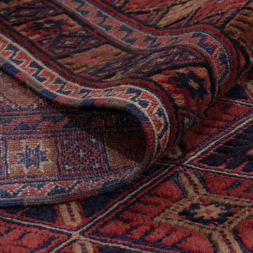 Kelim Teppich - Oriental - 196 x 159 cm - dunkelrot