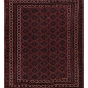 Kelim Teppich - Oriental - 197 x 165 cm - dunkelrot