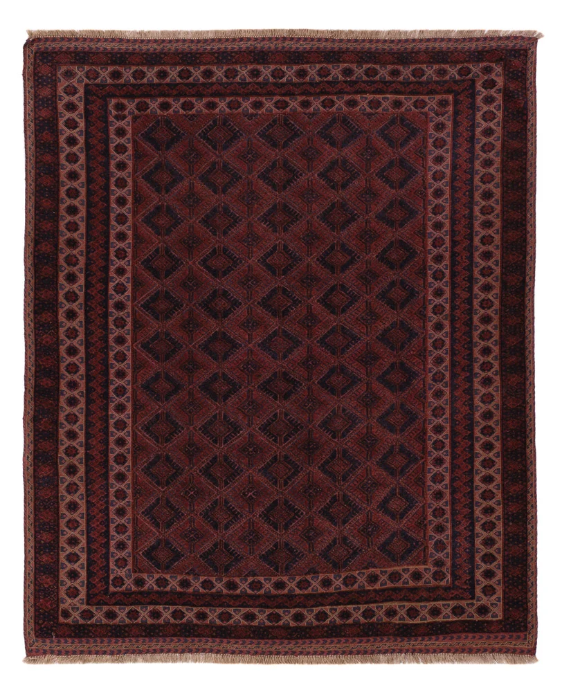 Kelim Teppich - Oriental - 197 x 165 cm - dunkelrot