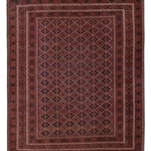Kelim Teppich - Oriental - 198 x 162 cm - dunkelrot