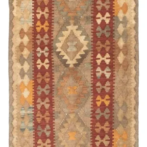 Kelim Teppich - Oriental 198 x 81 cm - hellbraun