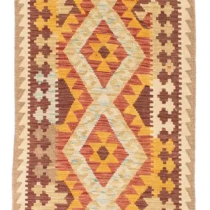 Kelim Teppich - Oriental 200 x 70 cm - beige