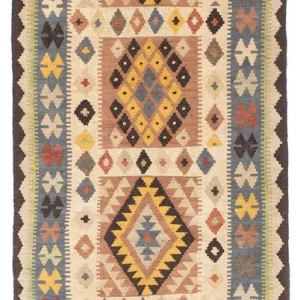 Kelim Teppich - Oriental 208 x 82 cm - beige